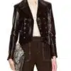 Chloe Classic Double-Breasted Leather Jacket