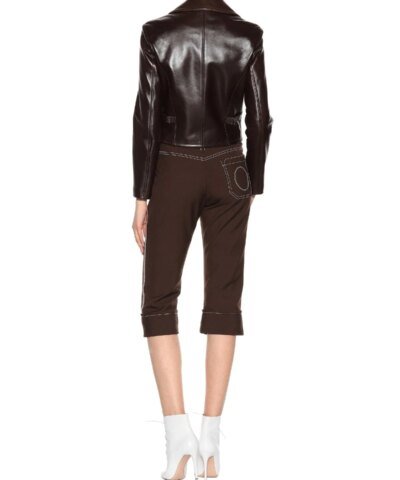 Chloe Classic Double-Breasted Leather Jacket