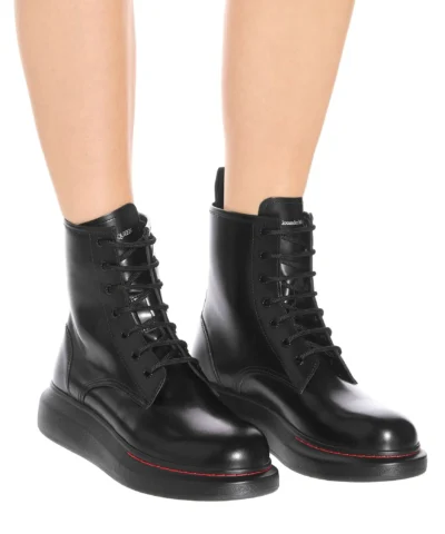 Alexander Mcqueen Leather ankle boots