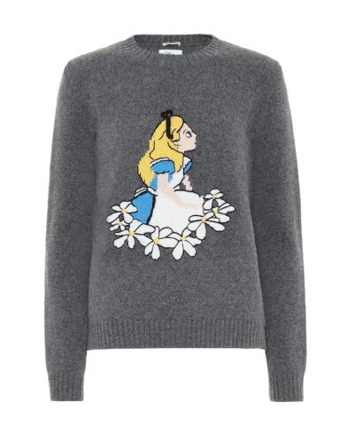 Miu Miu Intarsia Virgin Wool Sweater