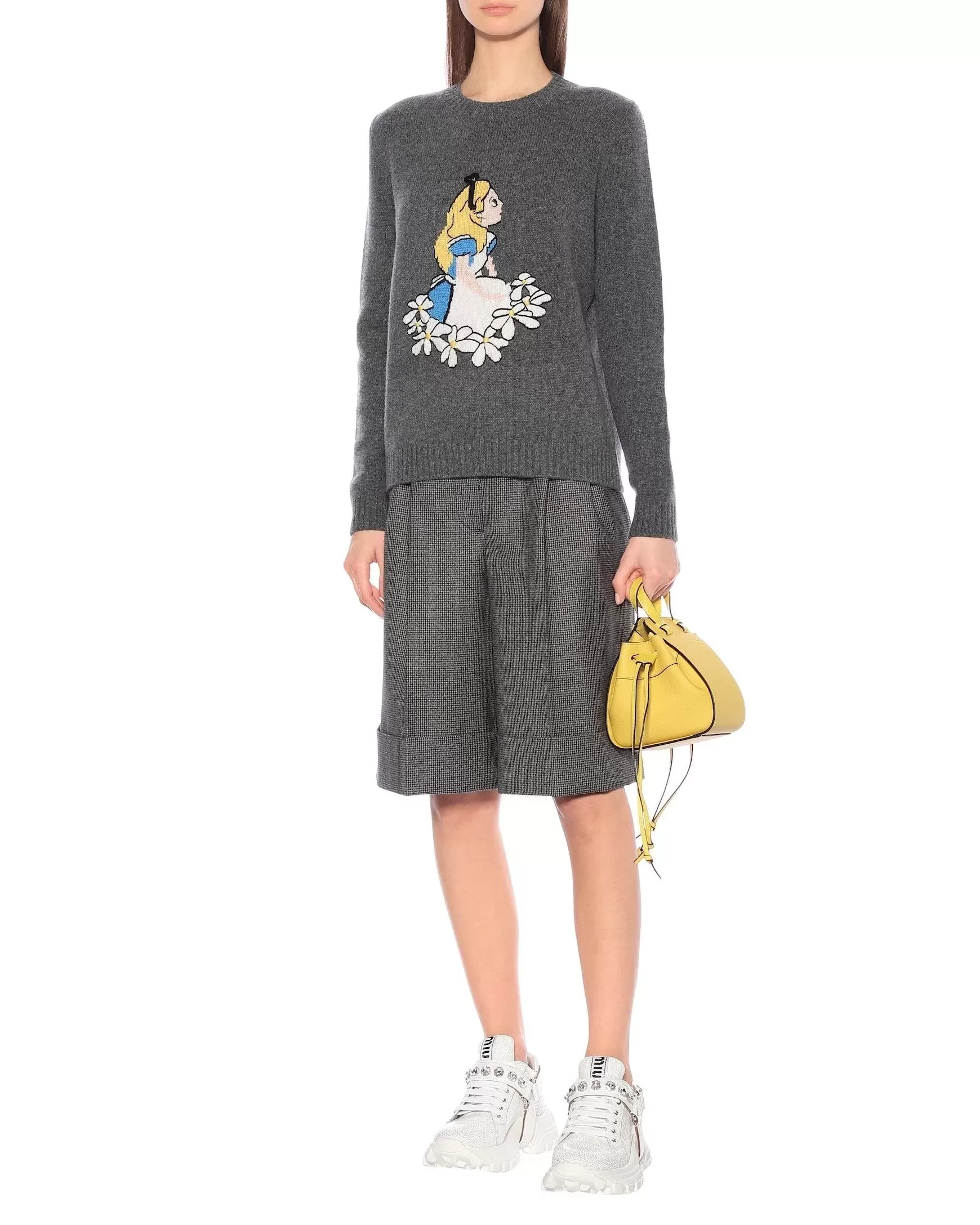 Miu Miu Intarsia Virgin Wool Sweater