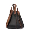 Loewe Hammock Small Leather Shoulder Bag In Black Brown
