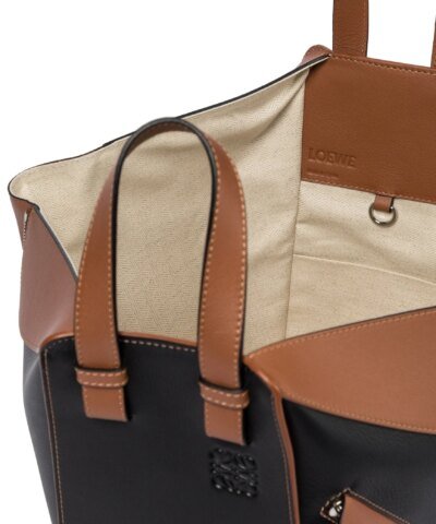 Loewe Hammock Small Leather Shoulder Bag In Black Brown