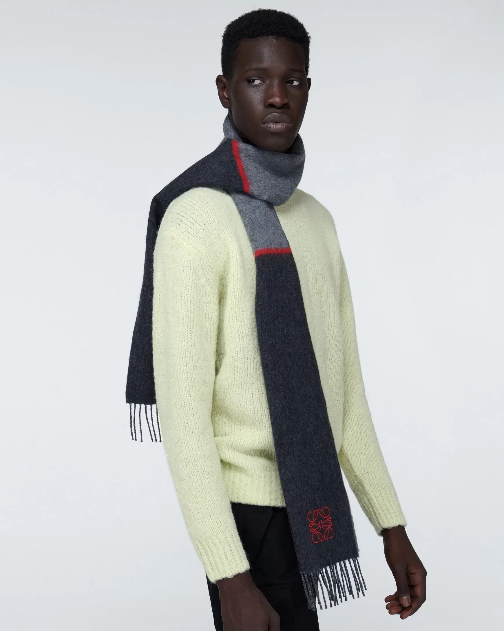 Loewe Window Wool And Cashmere Scarf