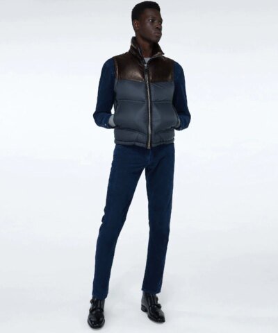 Tom Ford Men's Parachute Colorblock Nylon Down Gilet