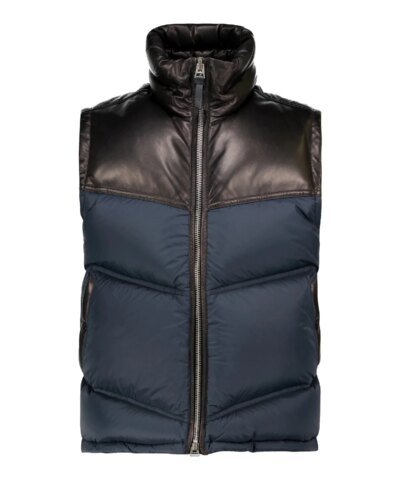 Tom Ford Men's Parachute Colorblock Nylon Down Gilet