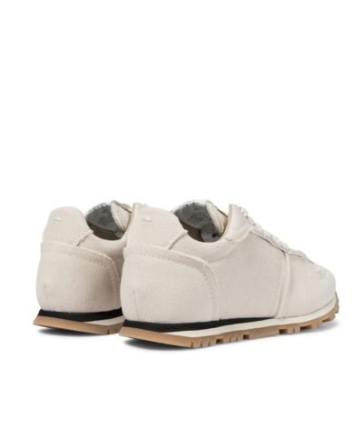 Maison Margiela Replica Suede And Leather Sneakers, Beige