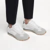 Maison Margiela Replica Suede And Leather Sneakers, Off-White