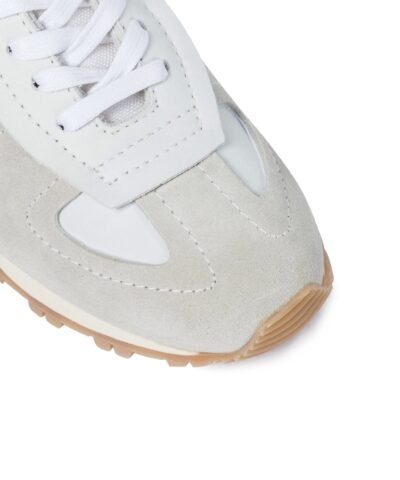 Maison Margiela Replica Suede And Leather Sneakers, Off-White