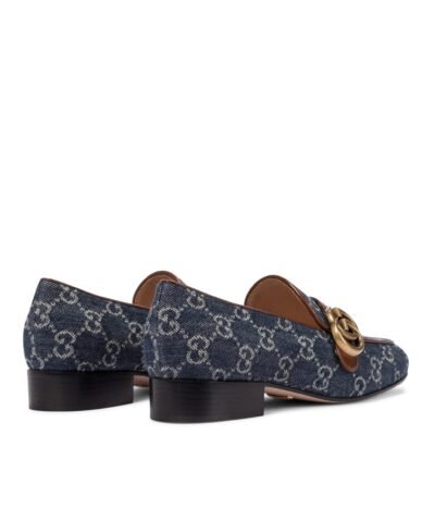 Gucci Marmont GG Medallion Denim Loafers