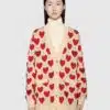 Gucci Women's Gucci Les Pommes Cotton Heart Sweater