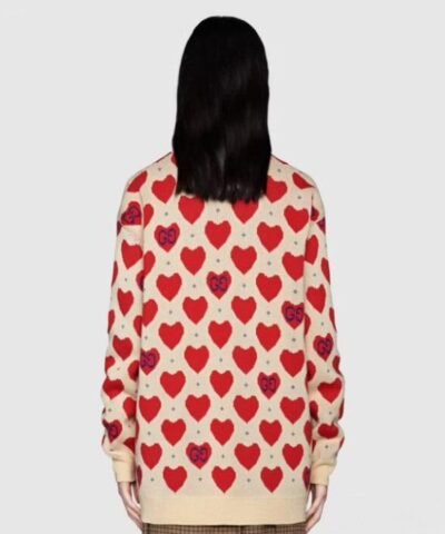Gucci Women's Gucci Les Pommes Cotton Heart Sweater