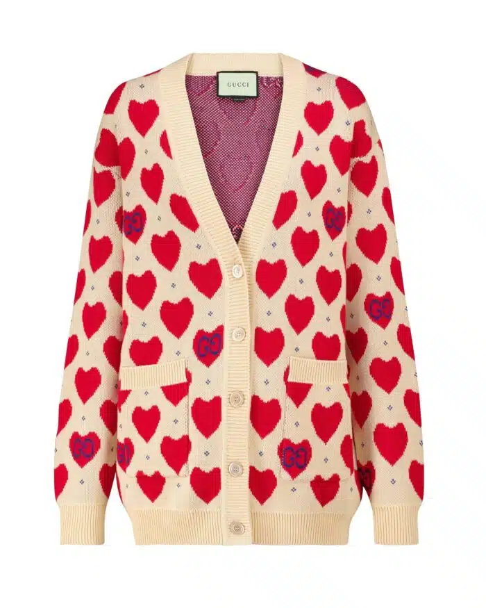 Gucci Women's Gucci Les Pommes Cotton Heart Sweater