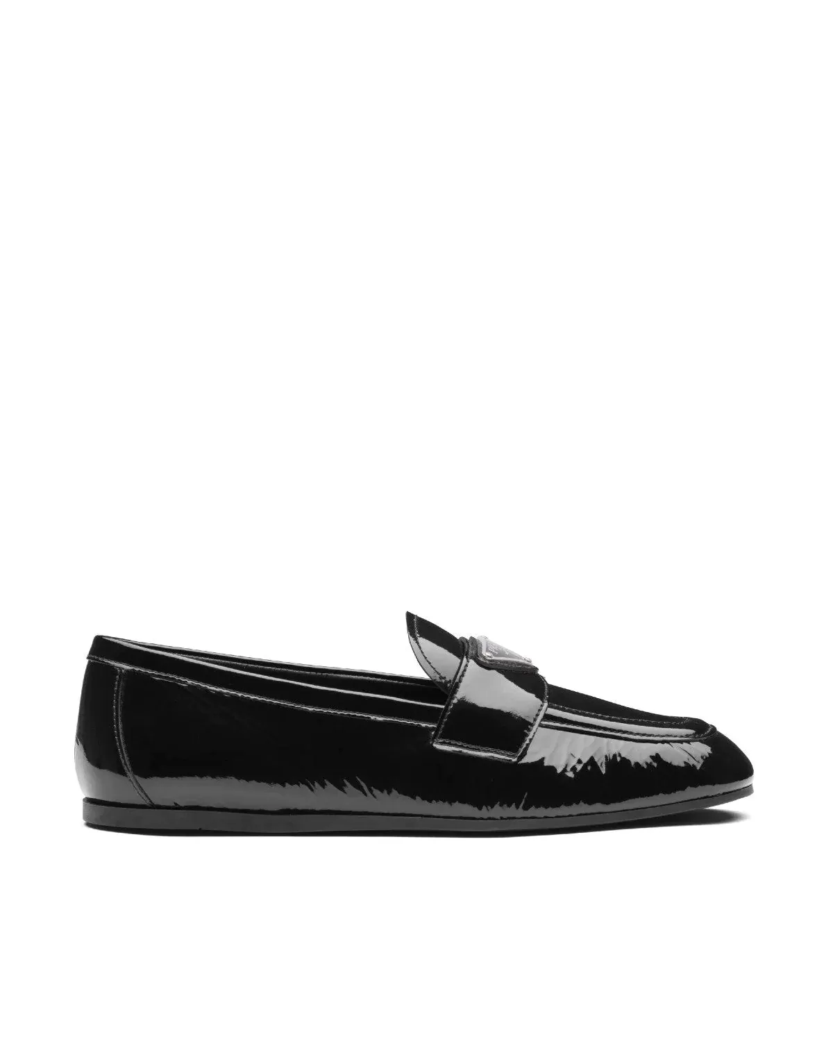 Prada Patent Leather Loafers, Black