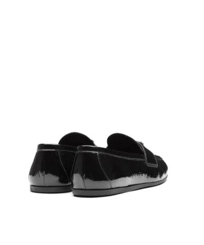 Prada Patent Leather Loafers, Black