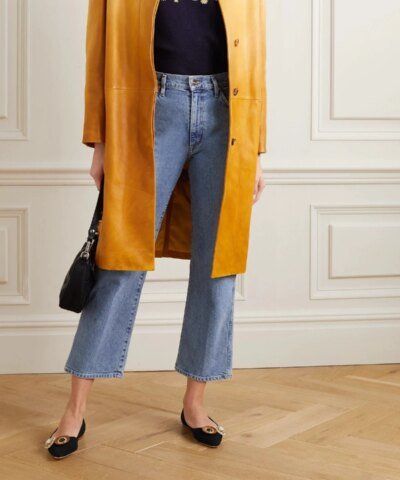 Miu Miu Embellished Grosgrain Ballet Flats