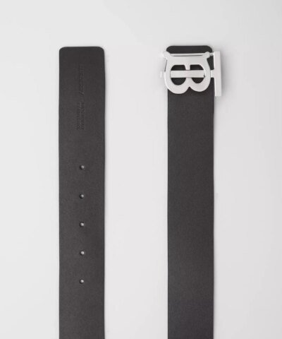 Burberry Men's Reversible Monogram Motif Leather Belt