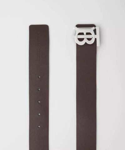 Burberry Men's Reversible Monogram Motif Leather Belt