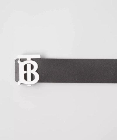 Burberry Men's Reversible Monogram Motif Leather Belt