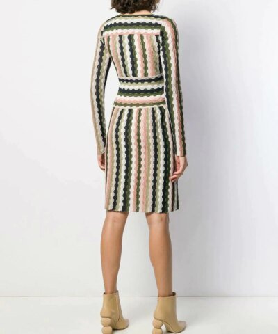 M Missoni Long-Sleeve Mini Dress