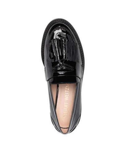 Stuart Weitzman Fringed Mila Lift Loafers