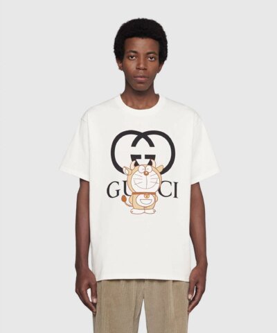Gucci x Doraemon Oversize T-Shirt, Ivory