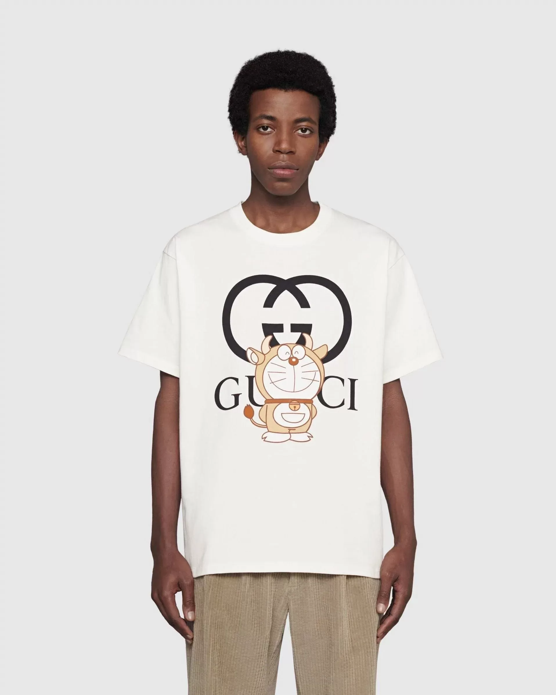 Gucci x Doraemon Oversize T-Shirt, Ivory