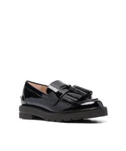 Stuart Weitzman Fringed Mila Lift Loafers