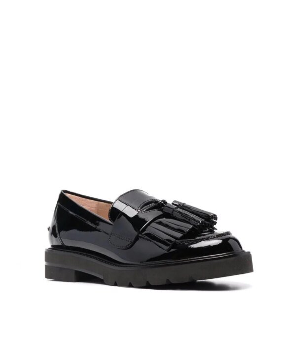 Stuart Weitzman Fringed Mila Lift Loafers