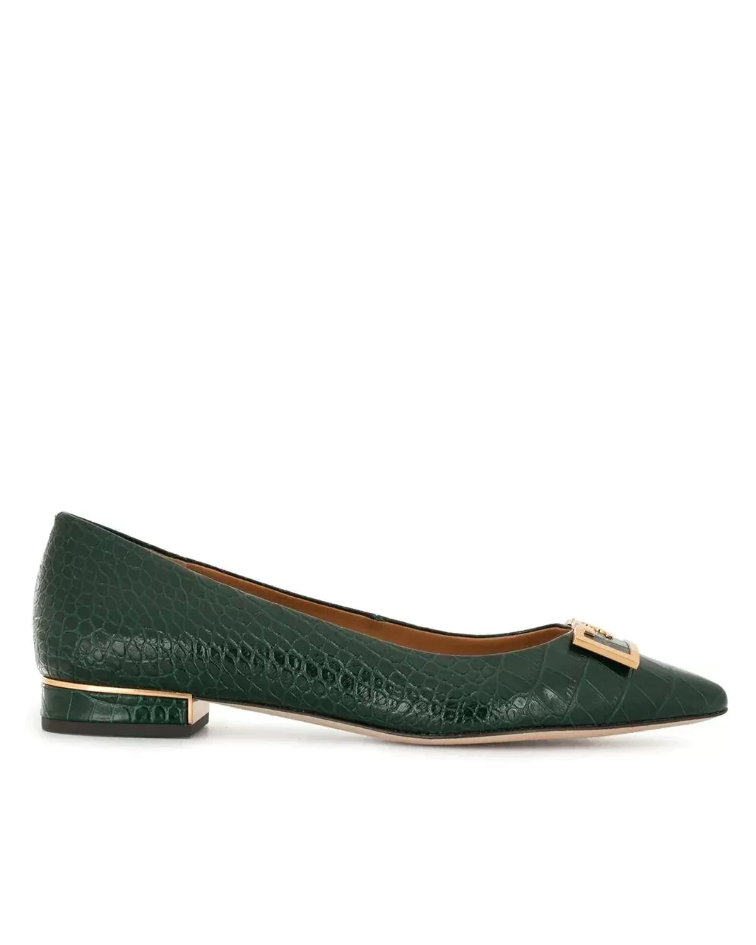 Tory Burch Gigi Pointed Toe Flats, Green