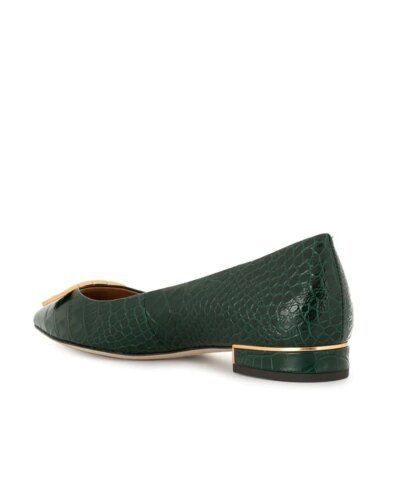 Tory Burch Gigi Pointed Toe Flats, Green