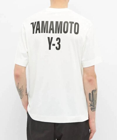 Y - 3 Yohji Yamamoto Logo Print T- Shirt