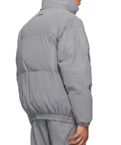 Essentials Fear Of God Puffer Jacket, Silver Reflective