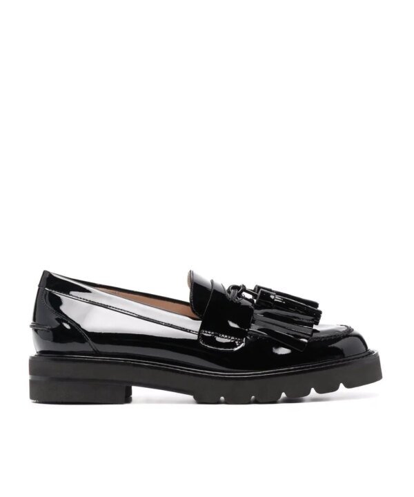 Stuart Weitzman Fringed Mila Lift Loafers