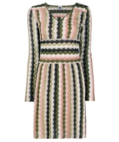 M Missoni Long-Sleeve Mini Dress