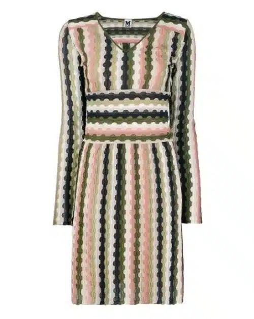 M Missoni Long-Sleeve Mini Dress