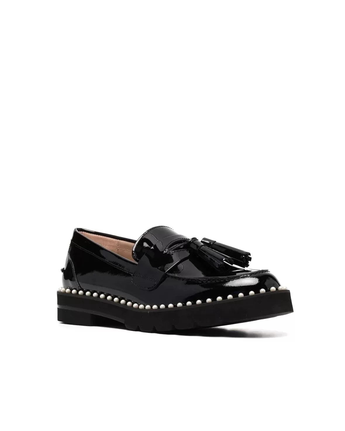 Stuart Weitzman Studded Detail Tassel Loafers