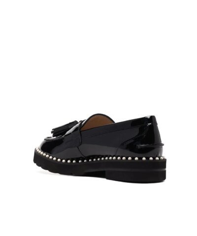 Stuart Weitzman Studded Detail Tassel Loafers