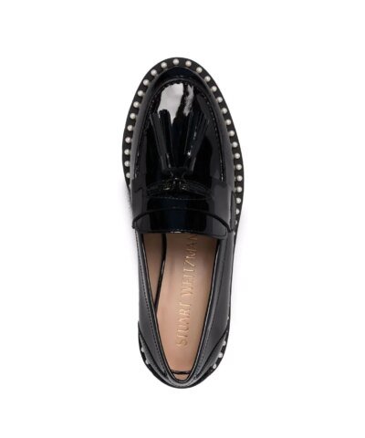 Stuart Weitzman Studded Detail Tassel Loafers