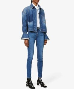 Valentino Skinny Mid-Rise Jeans