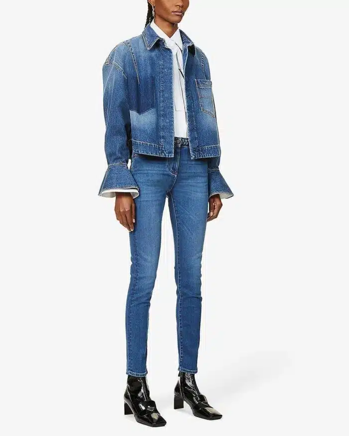 Valentino Skinny Mid-Rise Jeans