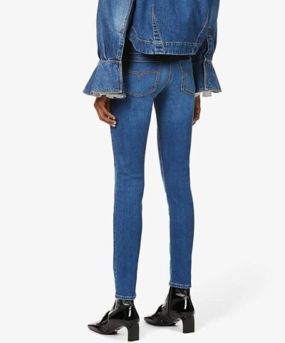 Valentino Skinny Mid-Rise Jeans