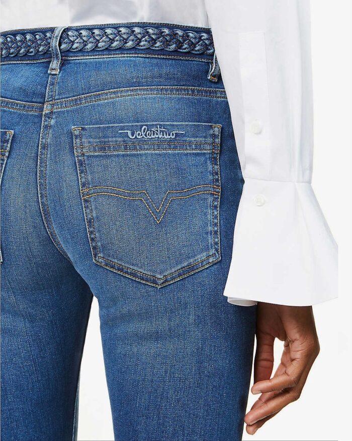 Valentino Skinny Mid-Rise Jeans