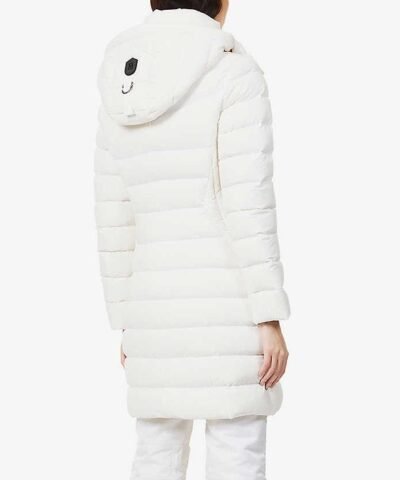 Mackage Farren Stretch Lightweight Down Coat With Removable Hood, White