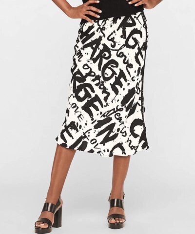DVF Mae Crepe Midi Skirt