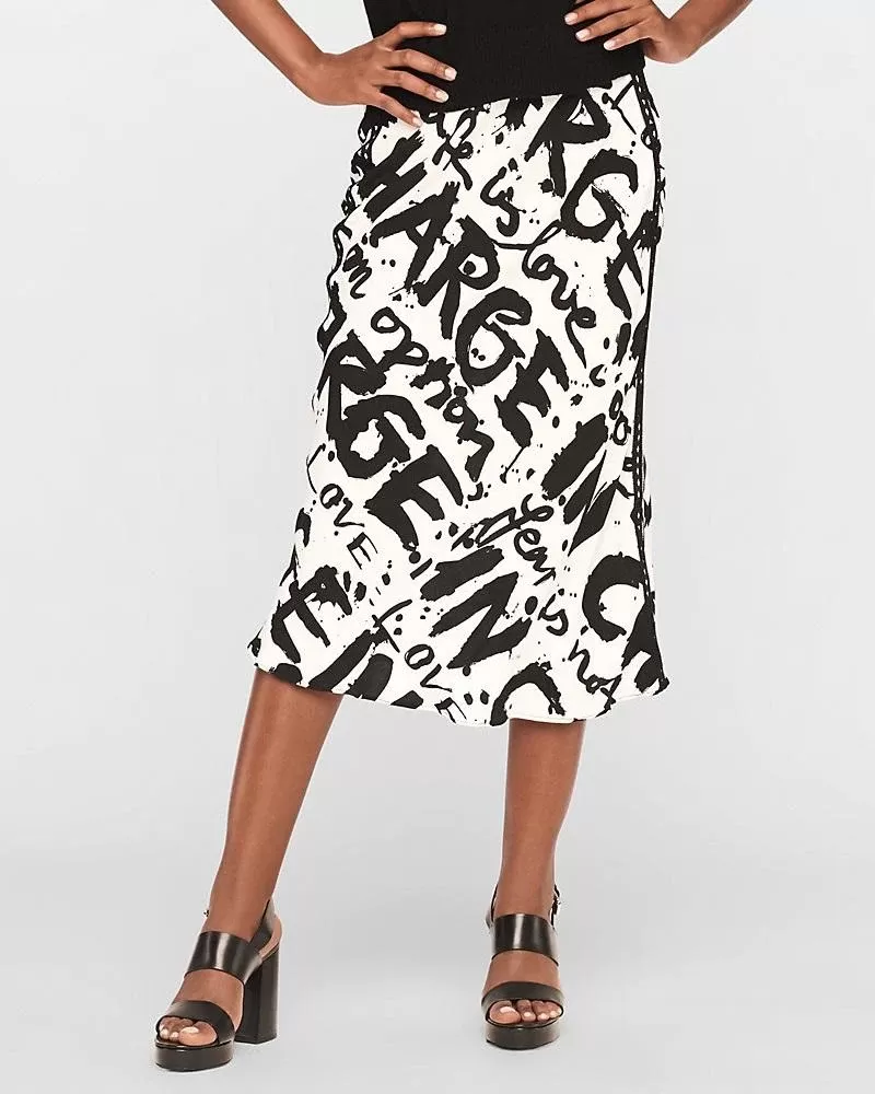 DVF Mae Crepe Midi Skirt