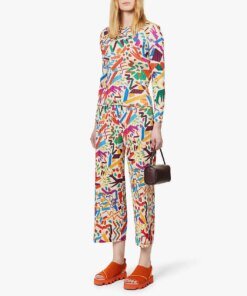 Pleats Please Issey Miyake Confetti Graphic-Print Woven Top