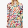 Pleats Please Issey Miyake Confetti Graphic-Print Woven Top