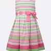 Bonnie Jean Little Girls Striped Linen Dress