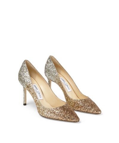 Jimmy Choo ROMY 85 Glitter Dégradé Pointed Pumps